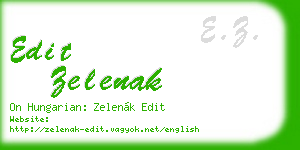 edit zelenak business card